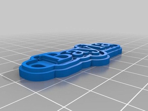 bayla name keychain Schlüsselanhänger angepasst 3d print model - Mito3D