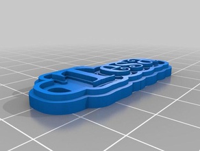 tesa nombre de llavero llaveros personalizado 3d print model - Mito3D