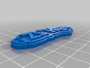 zakye name keychain Schlüsselanhänger angepasst 3d print model - Mito3D