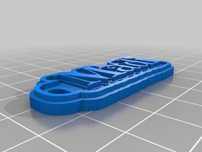 madi name keychain keychains customized 3d print model - Mito3D