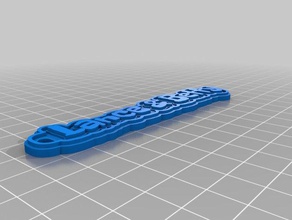 lance betty name keychain keychains customized 3d print model - Mito3D