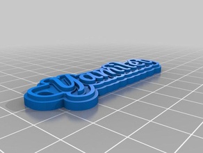 yamilet name keychain Schlüsselanhänger angepasst 3d print model - Mito3D
