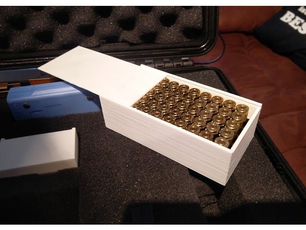 scatola di munizioni 9mm luger 3d stampa 3D print model - Mito3D