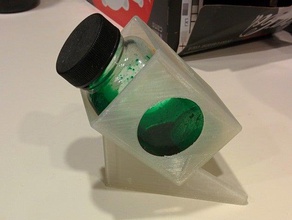 a garrafa de tinta titular office secretária canetas siglas openscad 3d print model - Mito3D