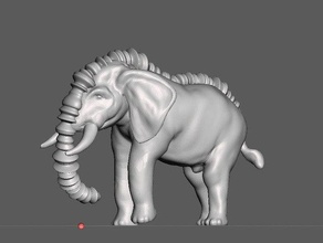 el elefante los animales 3d print model - Mito3D