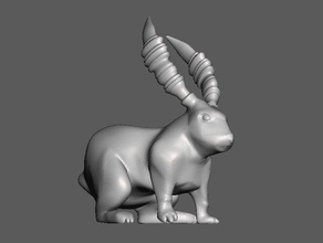 il coniglio animali 3d print model - Mito3D