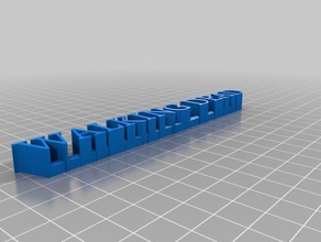 mi personalizados twd 3d nombre de la placa esculturas 3d print model - Mito3D