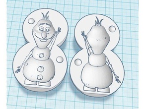 olaf le bonhomme de neige maker remix sculptures remixchallenge anna disney elsa gelé boule 3d print model - Mito3D
