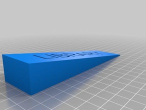 minha biblioteca de batente porta do agregado familiar personalizado 3d print model - Mito3D