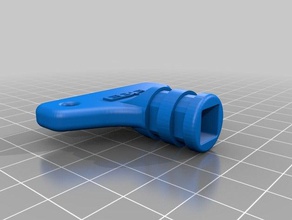 uic-square-lock-Taste die Kanäle - Ersatz Teile 3d print model - Mito3D