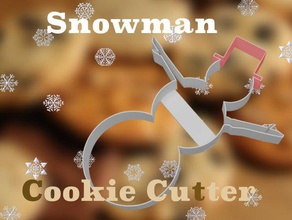 snowman cookie cutter kitchen & dining 3d cutters christmas cookiecutter 3d print model - Mito3D