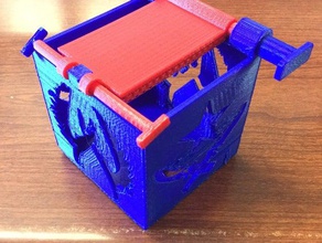 puzzle cube cas des bâtiments les structures box 3d print model - Mito3D
