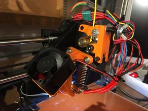 p3steel bulldog e3d adapter printer parts extruder v6 3d print model - Mito3D