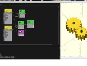 animato ingranaggi 3d la stampa animazione cad strumento il flusso graphscad nodale 3d print model - Mito3D