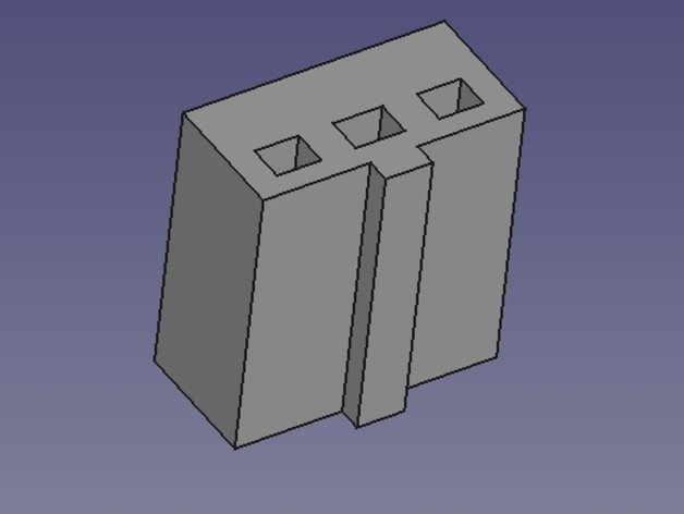 3 pin conector del ventilador 3d la impresión el adaptador de gt2560 cableado 3D print model - Mito3D