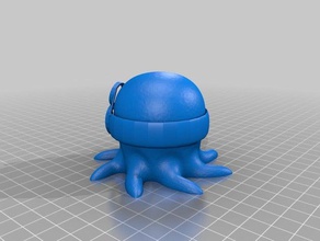 cute octopus Brille Tiere 3d print model - Mito3D