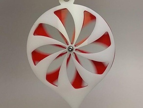 karbür iplik kar taneleri dekor cnc süs spinner 3d print model - Mito3D