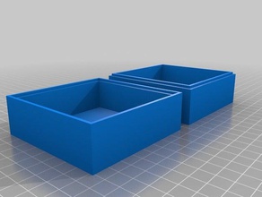 freeze tube storage custom pres fit box containers customized 3d print model - Mito3D