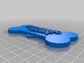 juanita doble boyutu metin evcil hayvan özelleştirilmiş 3d print model - Mito3D