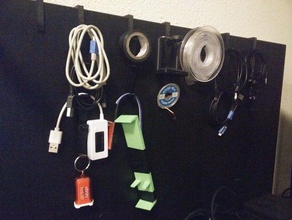 chained hanging hooks organization 3d print model - Mito3D