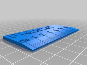 my fiducial ruler office customized 3d print model - Mito3D