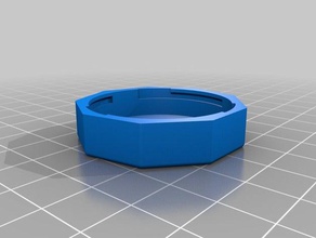 customized bayonet container polygon lid medium containers 3d print model - Mito3D