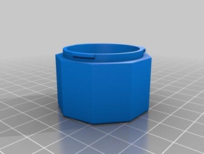 customized bayonet container polygon base medium containers 3d print model - Mito3D