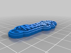 keychain maggie keychains customized 3d print model - Mito3D