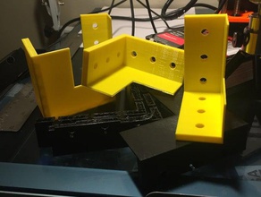 three way corner braket 3d printing bracket wood 3d print model - Mito3D