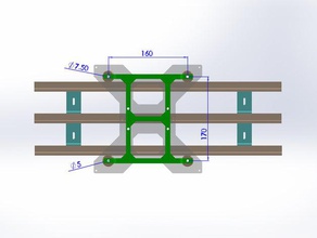 tevo tarentule double axe des rails 3d de l'imprimante pièces Pièces 3d print model - Mito3D
