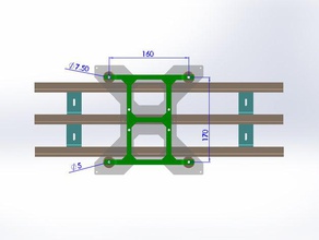 tevo tarantola doppio asse di scorrimento 3d la stampante parti Stampante 3d print model - Mito3D