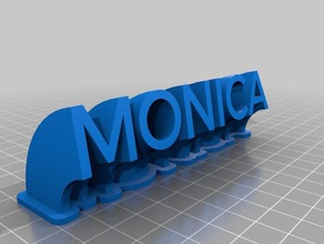 monica de la oficina personalizado 3d print model - Mito3D