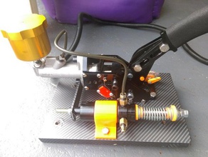 sim-racing hydraulische e-Bremse, 3d-print-Teile diy Anker bauen cover Halter Hebel potentiometer racer - Halterung Frühling 3d print model - Mito3D