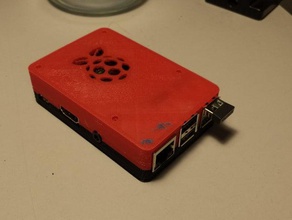 raspberry pi 3b case electronics housing 3d print model - Mito3D