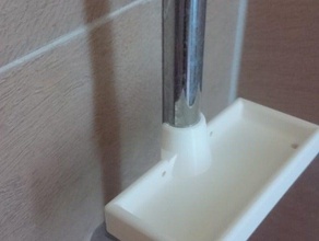 soaprazor tray 18mm rail clip bathroom shower 3d print model - Mito3D