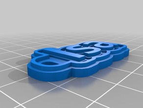 isa keychains customized 3d print model - Mito3D