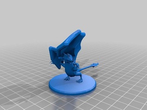 my customized procedural dragon all openscad parametric version games 3d print model - Mito3D