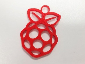 raspberry pi decoración del árbol de navidad chuchería logotipo 3d print model - Mito3D