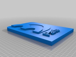 logo boulanger happy3d i segni loghi 3d print model - Mito3D