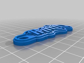Halle Schlüsselanhänger angepasst 3d print model - Mito3D