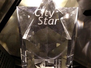 citystar platform decor glass led lighted 3d print model - Mito3D