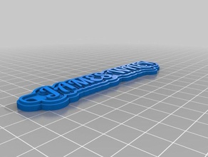 james wiley keychains customized 3d print model - Mito3D