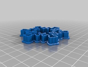 meine individuelle Schneeflocke Ausstechformen Küche Essen 3d print model - Mito3D