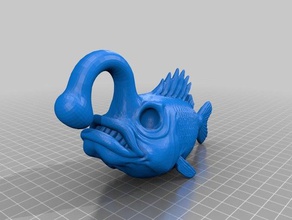 pêcheur de poissons les animaux 3d print model - Mito3D