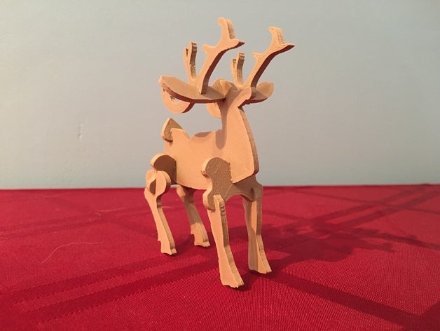 5mm xmas reindeer 3d printing christmas ornament decoration 3D print model - Mito3D