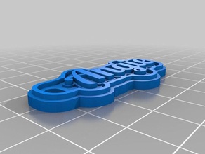 angie Anahtarlık özelleştirilmiş 3d print model - Mito3D