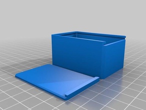 kayar kapaklı küçük saklama kutusu kaplar 3d print model - Mito3D