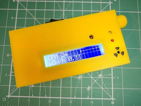 Gehäuse neues smd-basierte Geigerzähler diy dosimeter geiger-mă uller geigercounter Fall muller - Strahlung radiometer 3d print model - Mito3D