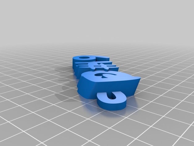 les de l'organisation personnalisé 3D print model - Mito3D