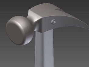 claw hammer flat-head screwdriver socket wrench hand tools remix challenge 3d print model - Mito3D